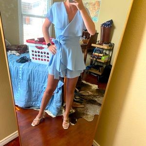 Open Back tie romper